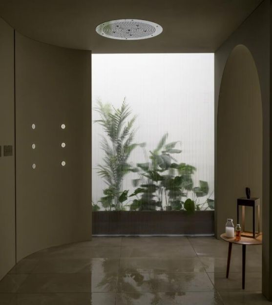 showerhead with led and different jets